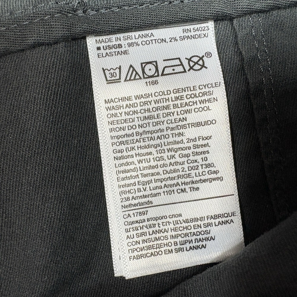 NEW Banana Republic Size 10P Petite Utility Jogger Pants Gray Cotton Stretch - Picture 6 of 9
